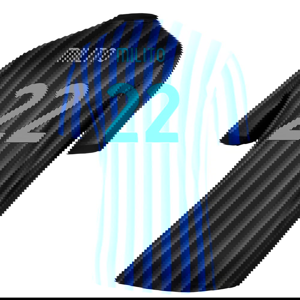 2025-2026 Inter Milan Home Shirt (Milito 22)