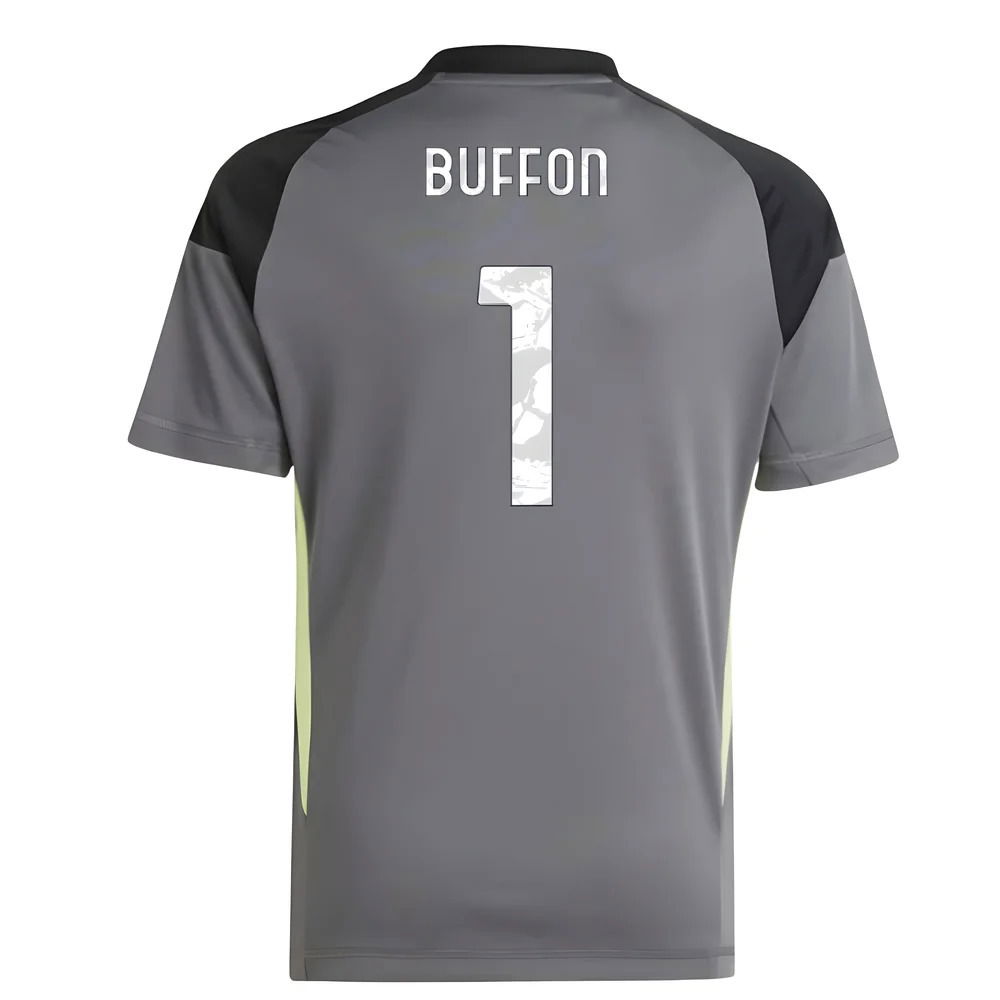 2025-2026 Juventus Home Goalkeeper Shirt (Grey) - Kids (Buffon 1)