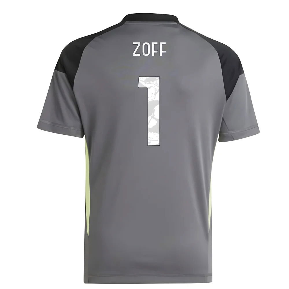 2025-2026 Juventus Home Goalkeeper Shirt (Grey) - Kids (Zoff 1)
