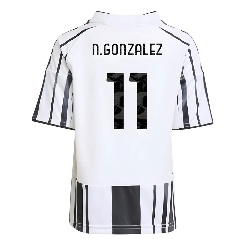 2025-2026 Juventus Home Mini Kit (N.Gonzalez 11)