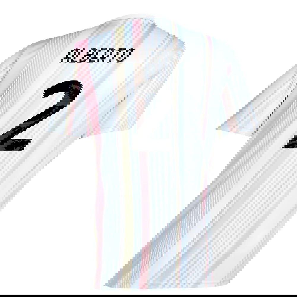 2025-2026 Juventus Pre-Match Shirt (White) (Alberto 2)