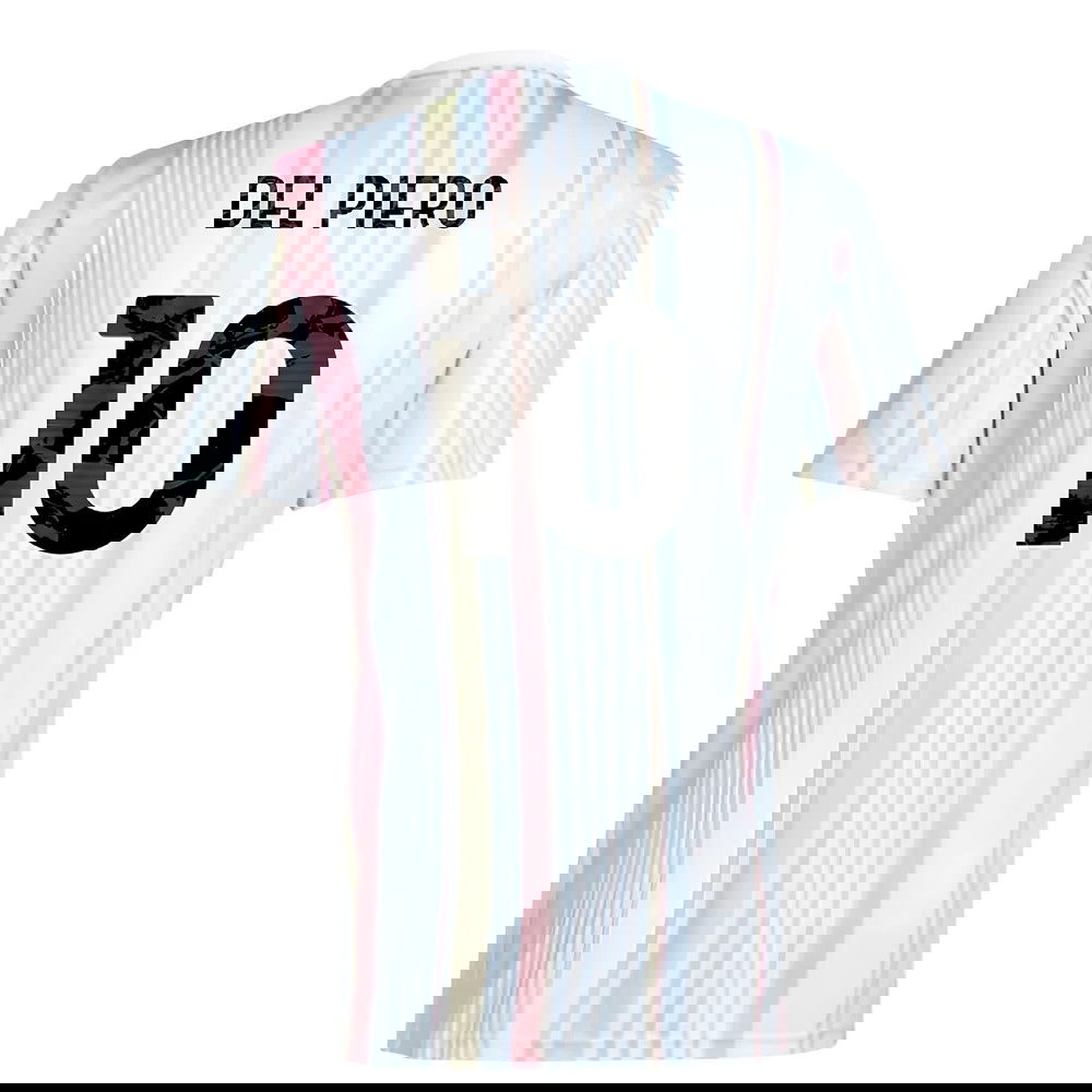 2025-2026 Juventus Pre-Match Shirt (White) (Del Piero 10)