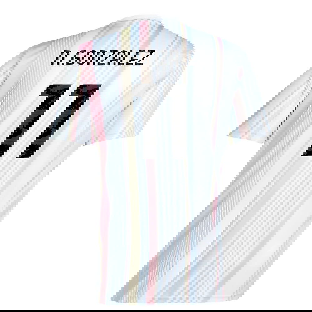 2025-2026 Juventus Pre-Match Shirt (White) (N.Gonzalez 11)