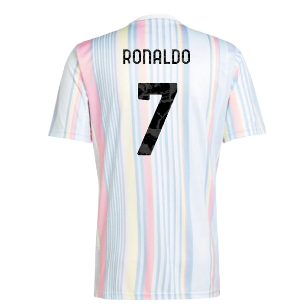 2025-2026 Juventus Pre-Match Shirt (White) (Ronaldo 7)