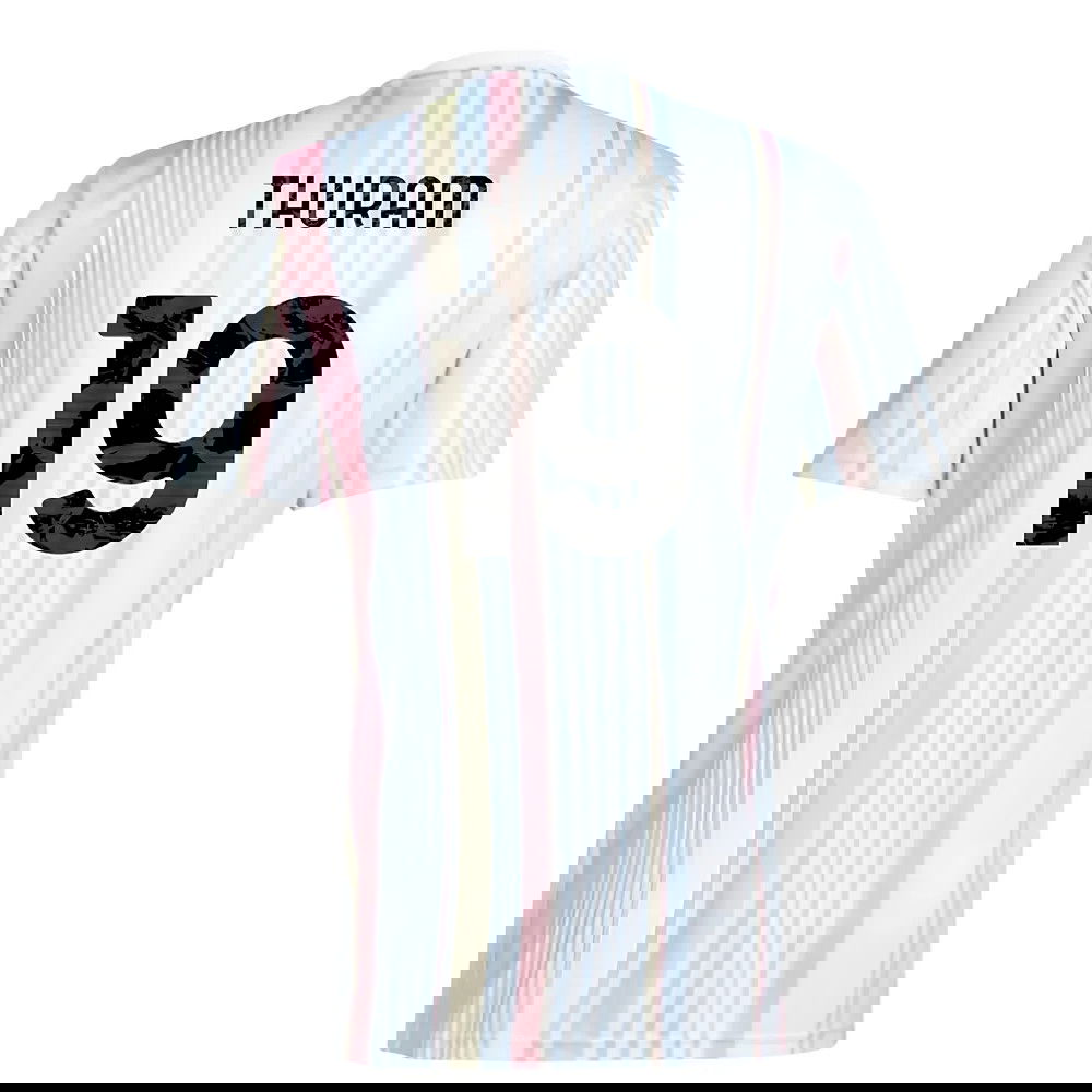 2025-2026 Juventus Pre-Match Shirt (White) (Thuram 19)