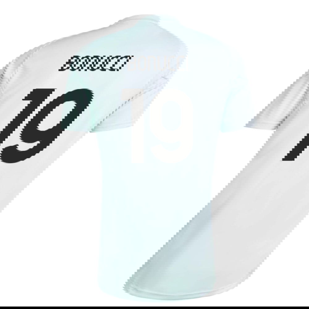 2025-2026 Juventus Training Jersey (Semi Flash Aqua) (Bonucci 19)