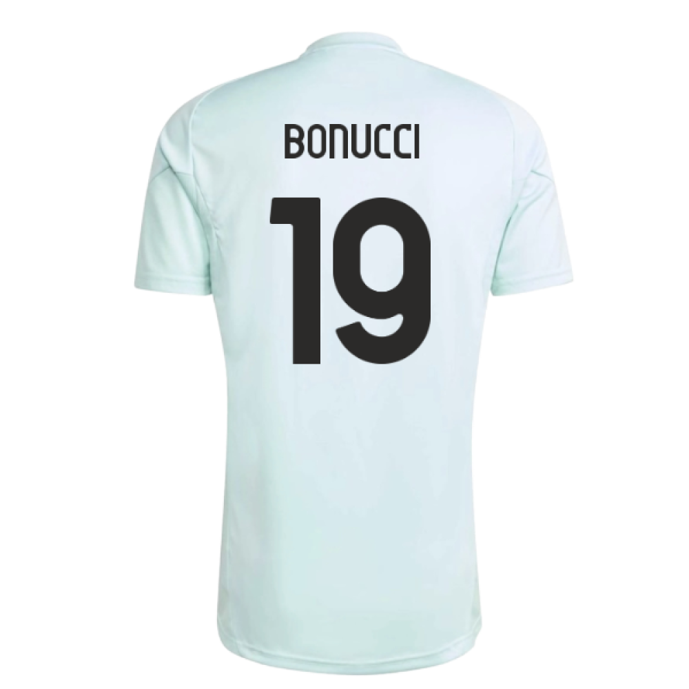 2025-2026 Juventus Training Jersey (Semi Flash Aqua) (Bonucci 19)