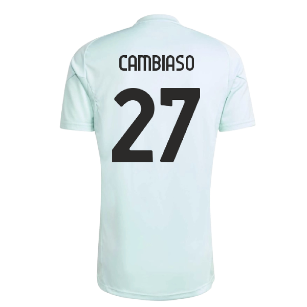 2025-2026 Juventus Training Jersey (Semi Flash Aqua) (Cambiaso 27)