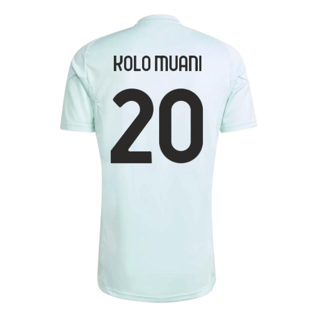 2025-2026 Juventus Training Jersey (Semi Flash Aqua) (Kolo Muani 20)