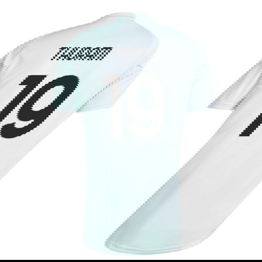 2025-2026 Juventus Training Jersey (Semi Flash Aqua) (Thuram 19)