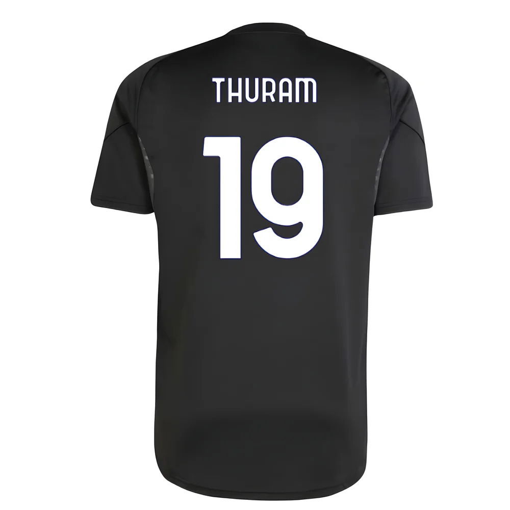 2025-2026 Juventus Training Shirt (Black) (Thuram 19)