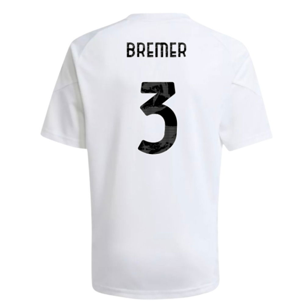 2025-2026 Juventus Training Shirt (White) - Kids (Bremer 3)