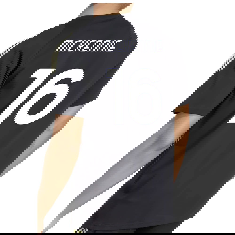 2025-2026 Juventus Training Tee (Black) (McKennie 16)