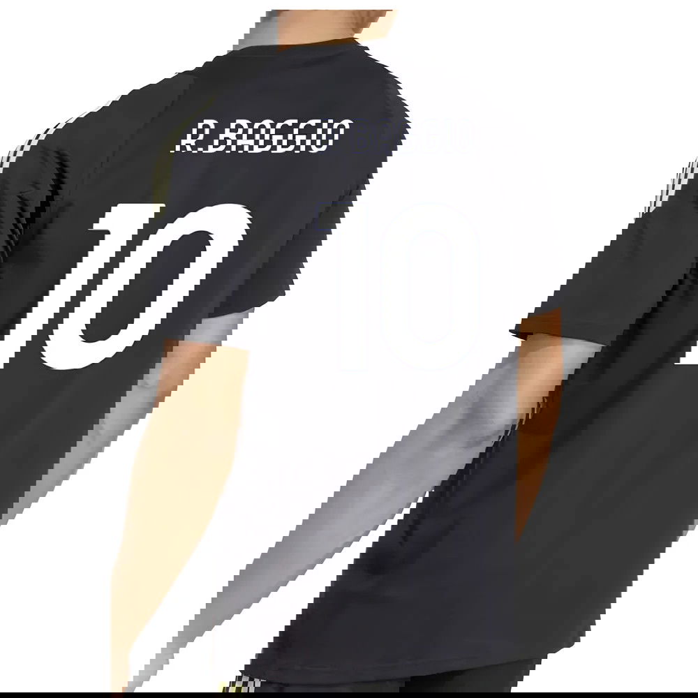 2025-2026 Juventus Training Tee (Black) (R.Baggio 10)