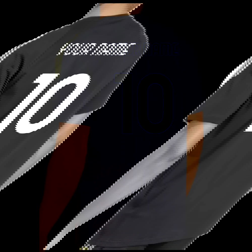 2025-2026 Juventus Training Tee (Black) (Your Name)