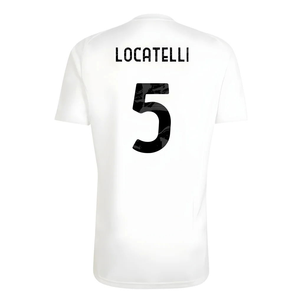2025-2026 Juventus Training Tee (White) (Locatelli 5)