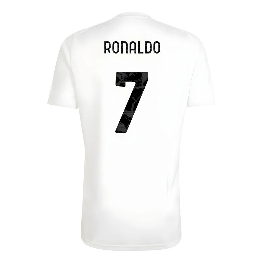 2025-2026 Juventus Training Tee (White) (Ronaldo 7)
