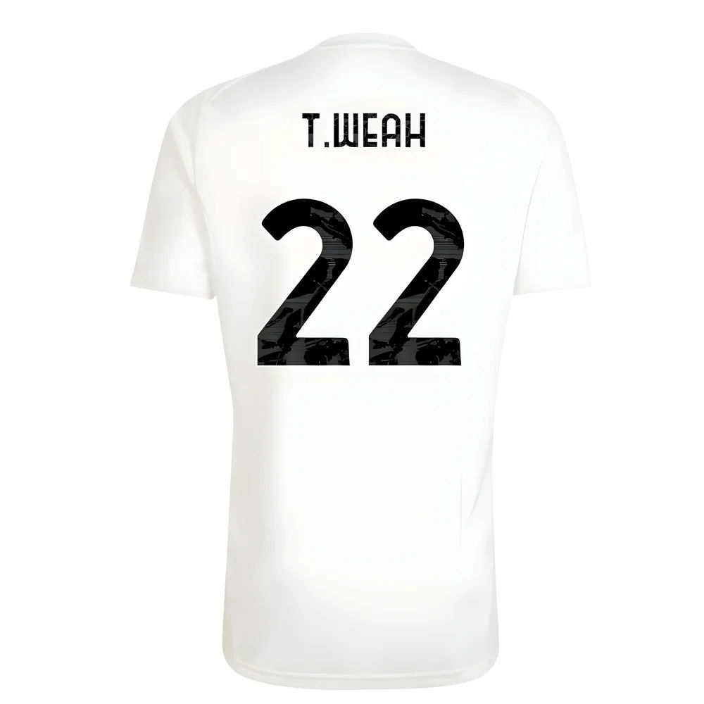 2025-2026 Juventus Training Tee (White) (T.Weah 22)