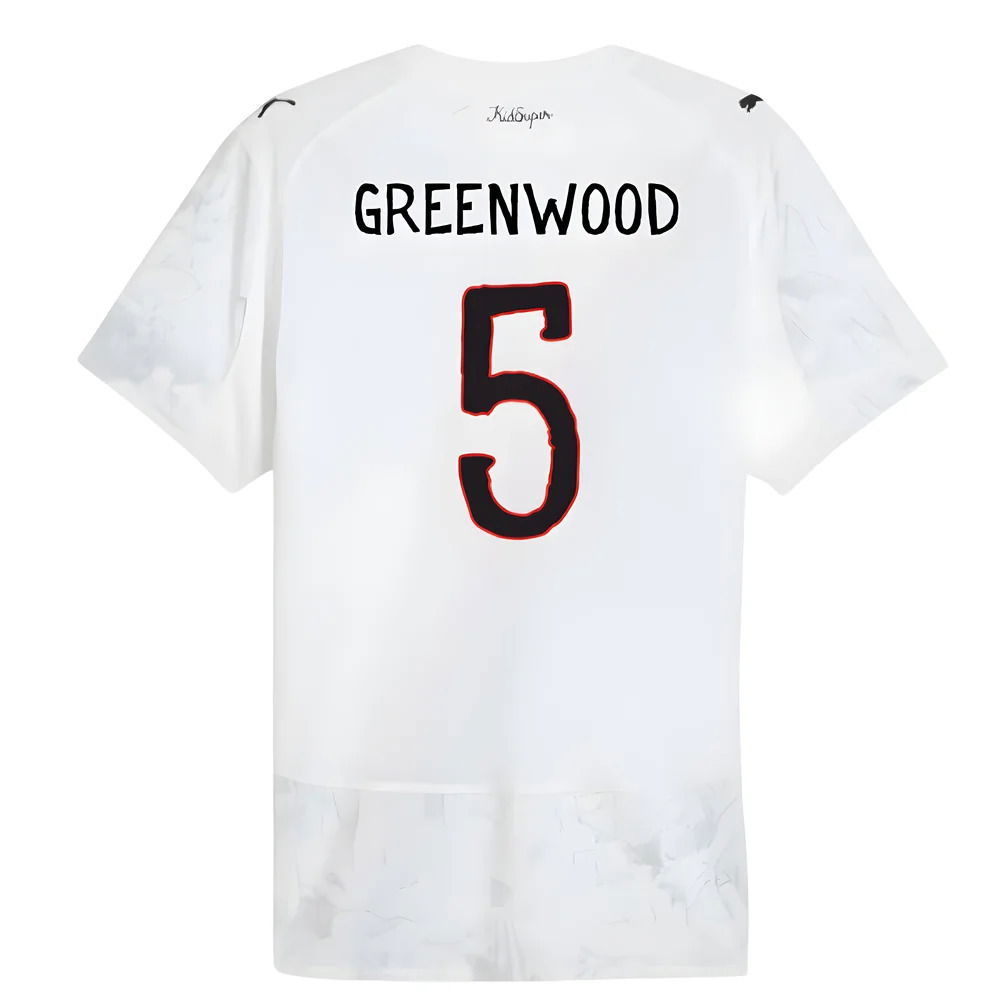 2025-2026 KIDSUPER x Manchester City CWC Authentic Shirt (White) (Greenwood 5)