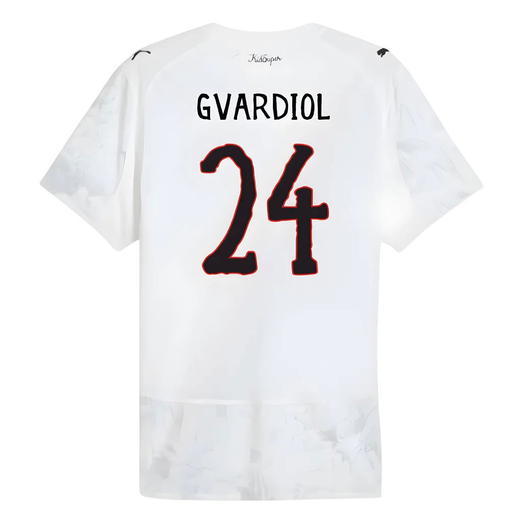 2025-2026 KIDSUPER x Manchester City CWC Authentic Shirt (White) (Gvardiol 24)
