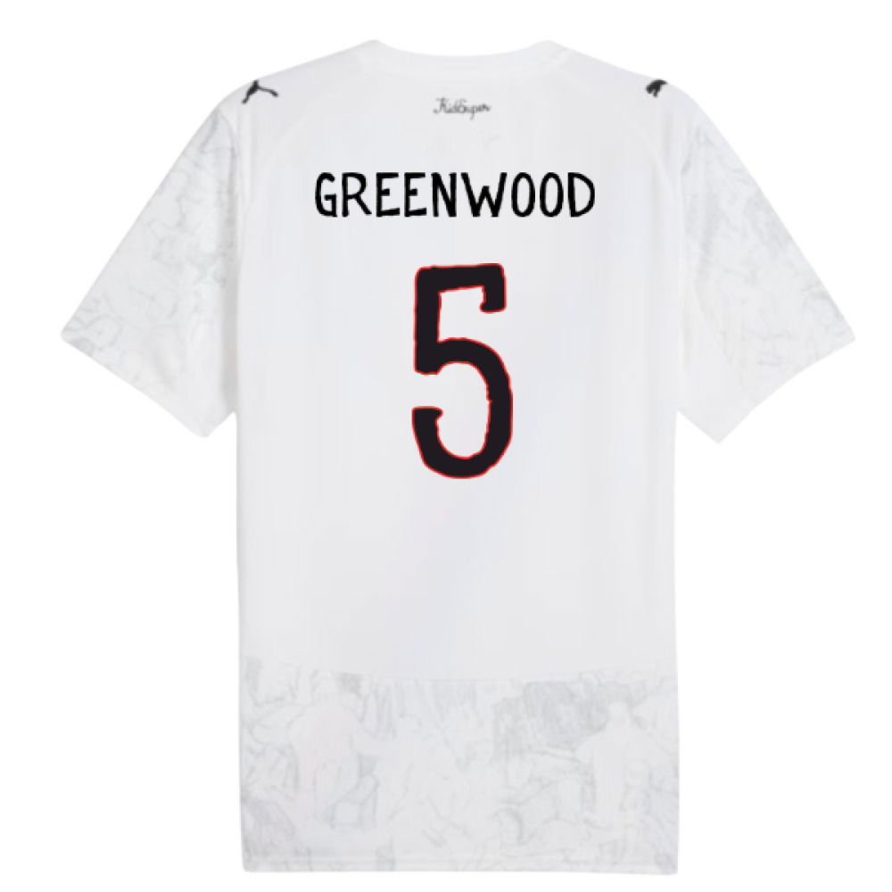 2025-2026 KIDSUPER x Manchester City CWC Shirt (White) (Greenwood 5)