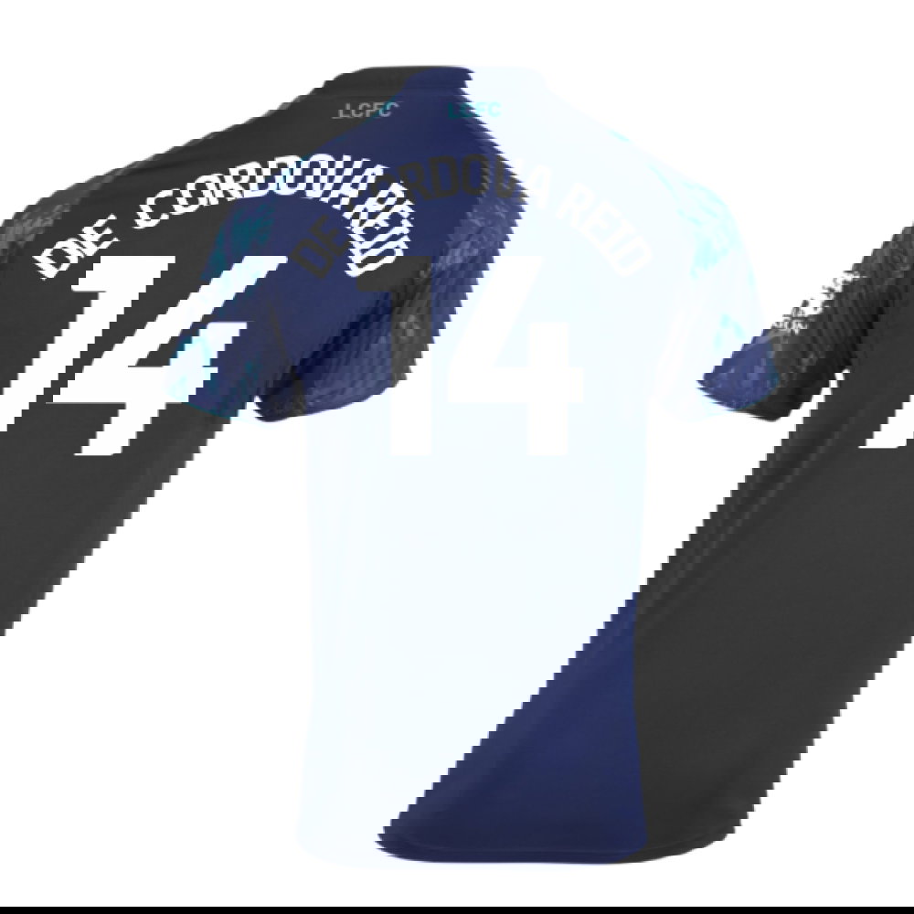 2025-2026 Leicester City Away Shirt - Kids (De Cordova Reid 14)