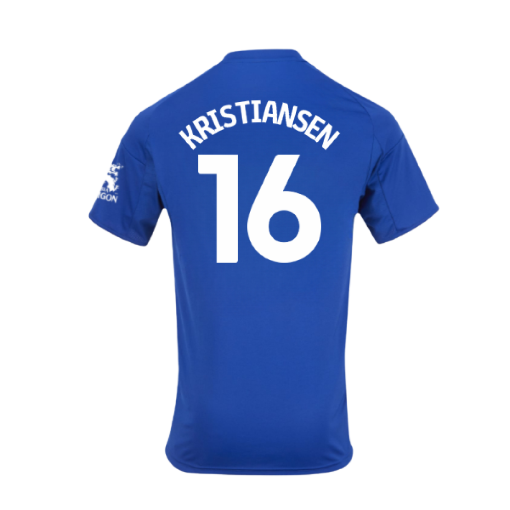 2025-2026 Leicester City Home Shirt - Kids (Kristiansen 16)