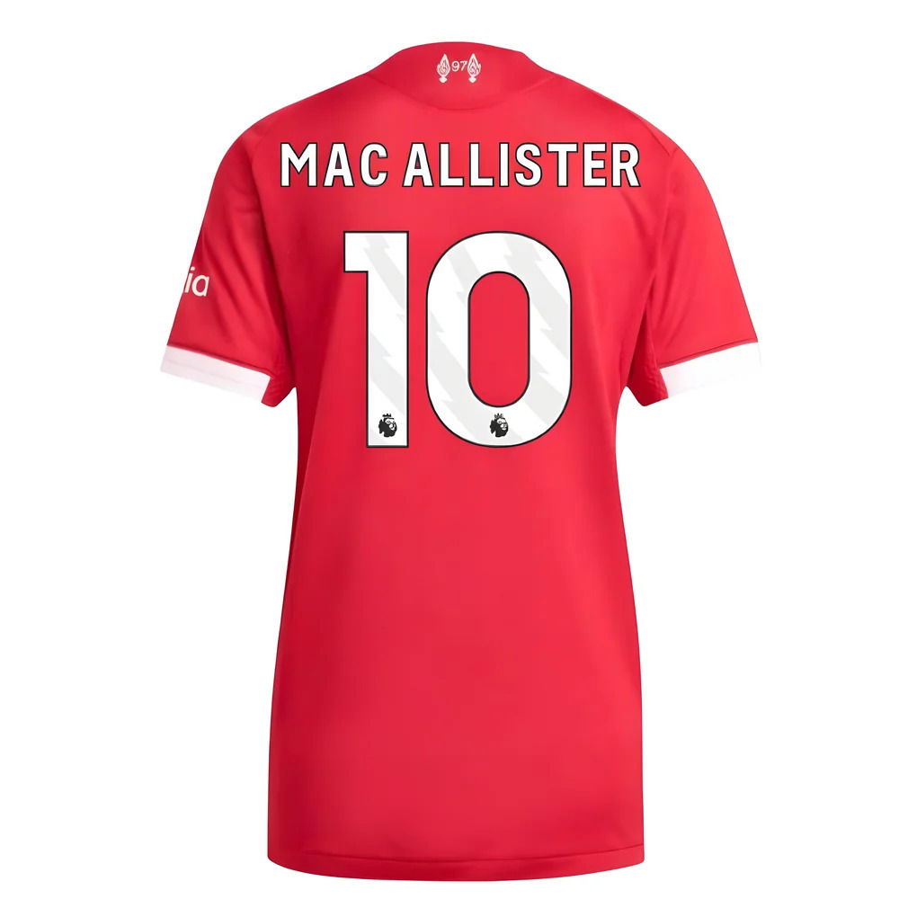 2025-2026 Liverpool Authentic Home Shirt (Womens) (Mac Allister 10)