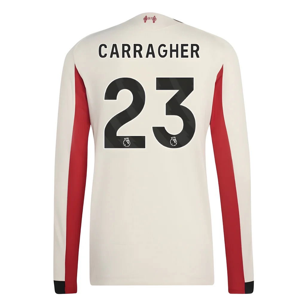 2025-2026 Liverpool Authentic Long Sleeve Away Shirt (Carragher 23)