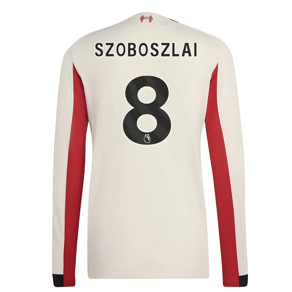 2025-2026 Liverpool Authentic Long Sleeve Away Shirt (Szoboszlai 8)
