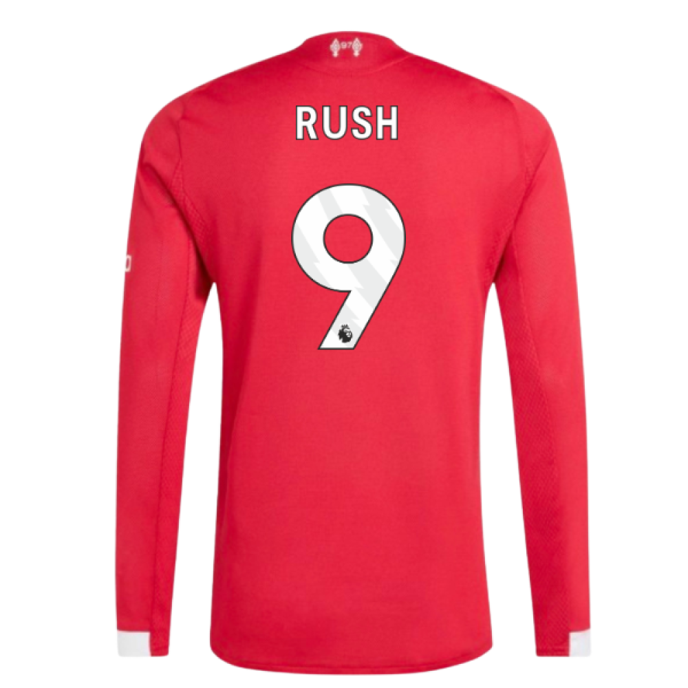 2025-2026 Liverpool Authentic Long Sleeve Home Shirt (Rush 9)
