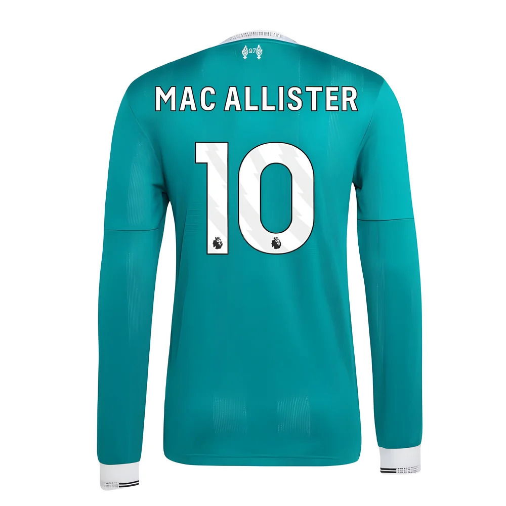 2025-2026 Liverpool Authentic Long Sleeve Third Shirt (Mac Allister 10)