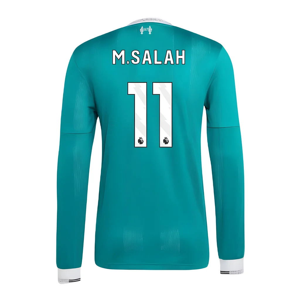 2025-2026 Liverpool Authentic Long Sleeve Third Shirt (M.Salah 11)