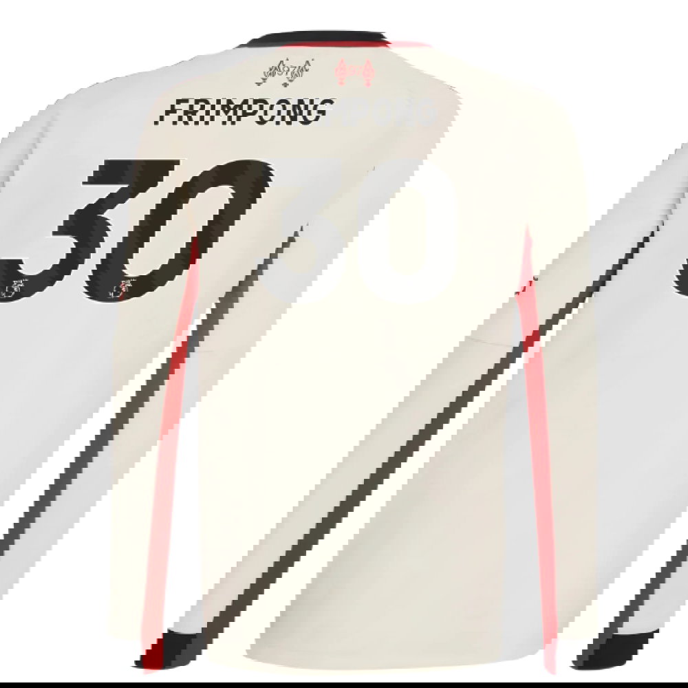 2025-2026 Liverpool Away Long Sleeve Shirt (Kids) (Frimpong 30)