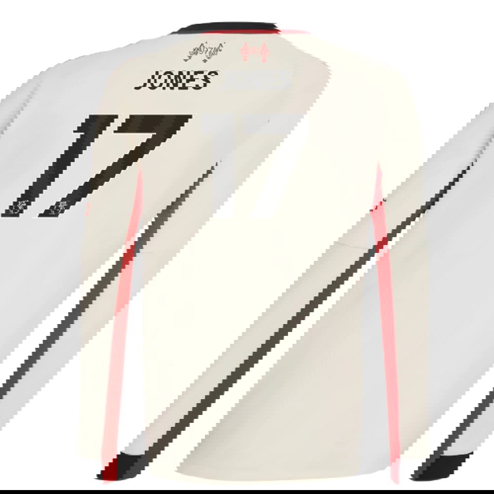 2025-2026 Liverpool Away Long Sleeve Shirt (Kids) (Jones 17)