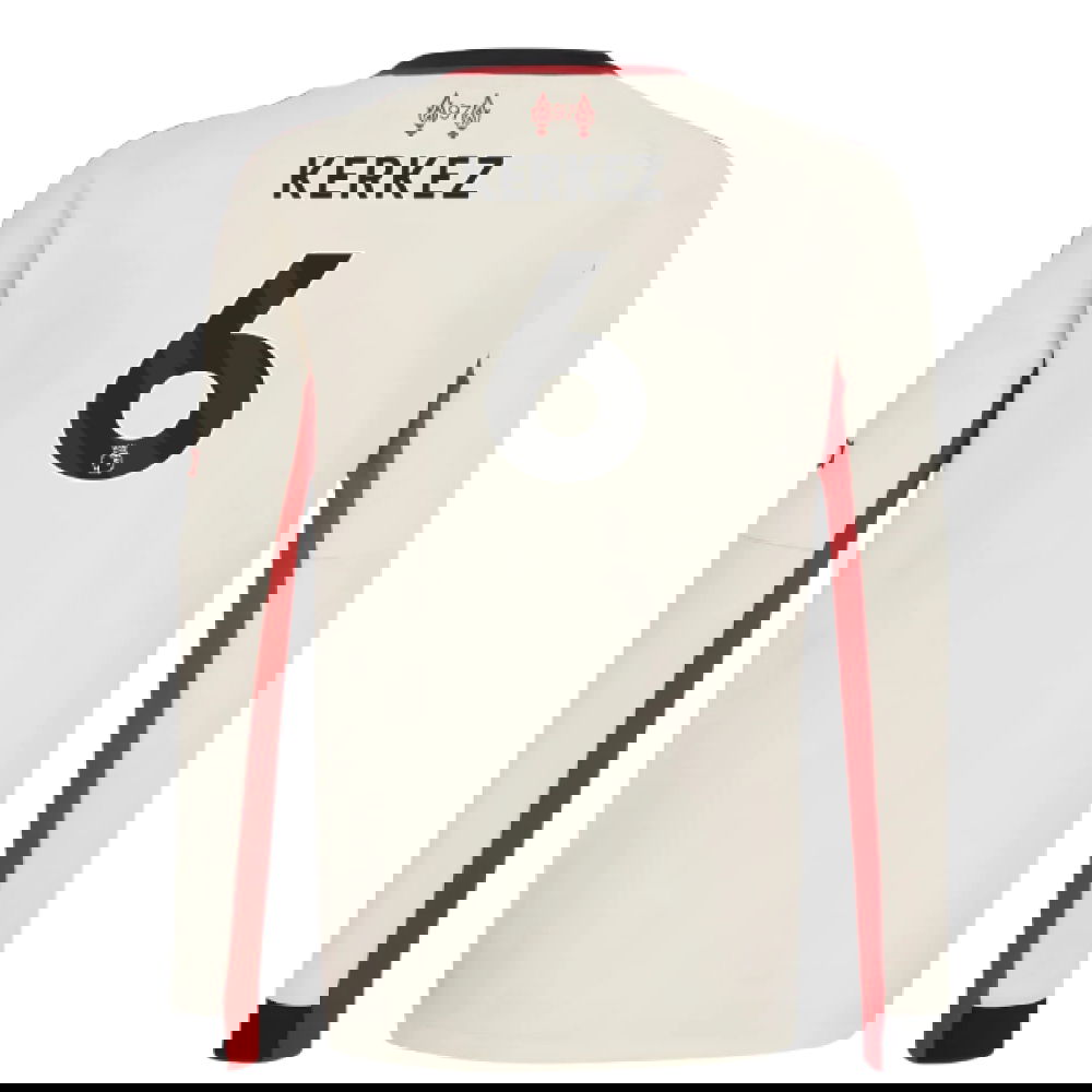 2025-2026 Liverpool Away Long Sleeve Shirt (Kids) (Kerkez 6)