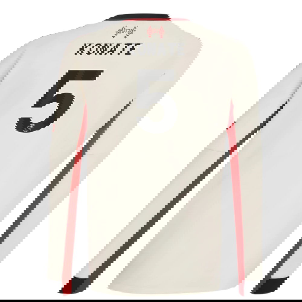 2025-2026 Liverpool Away Long Sleeve Shirt (Kids) (Konate 5)