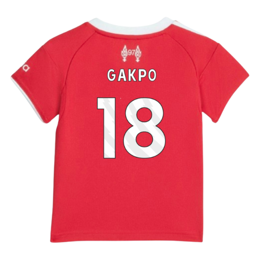 2025-2026 Liverpool Home Baby Kit (Gakpo 18)