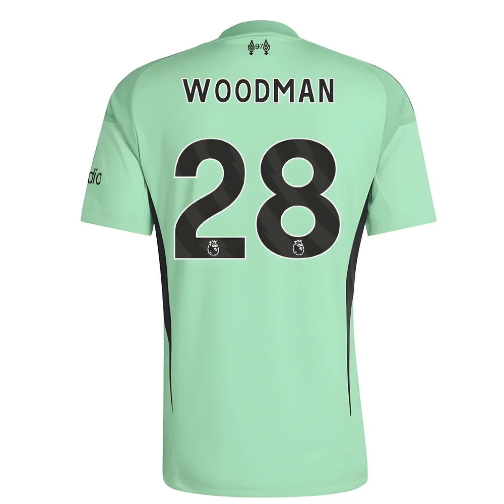 2025-2026 Liverpool Home Goalkeeper Shirt (Glory Mint) - Kids (Woodman 28)