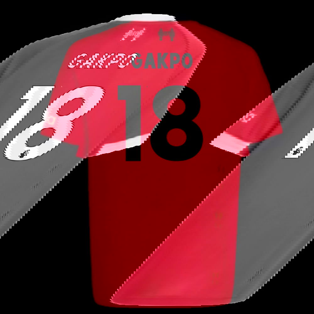 2025-2026 Liverpool Home Shirt (Kids) (Gakpo 18)