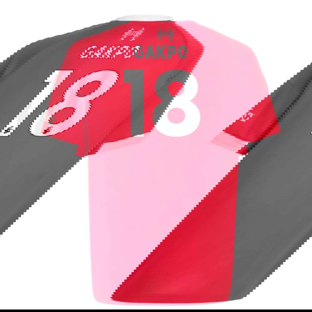 2025-2026 Liverpool Home Shirt (Kids) (Gakpo 18)