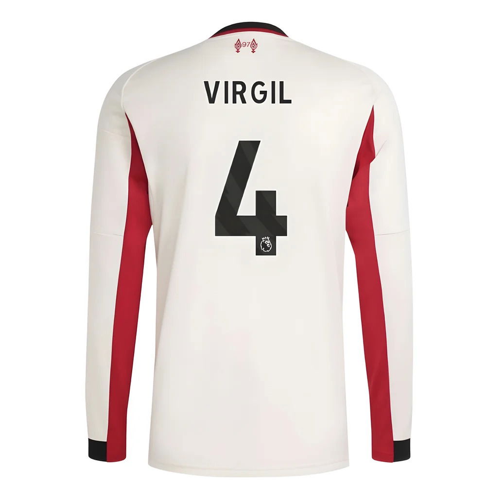 2025-2026 Liverpool Long Sleeve Away Shirt (Virgil 4)