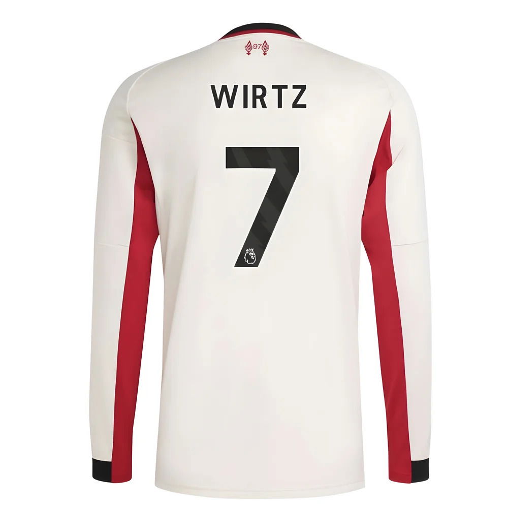 2025-2026 Liverpool Long Sleeve Away Shirt (Wirtz 7)