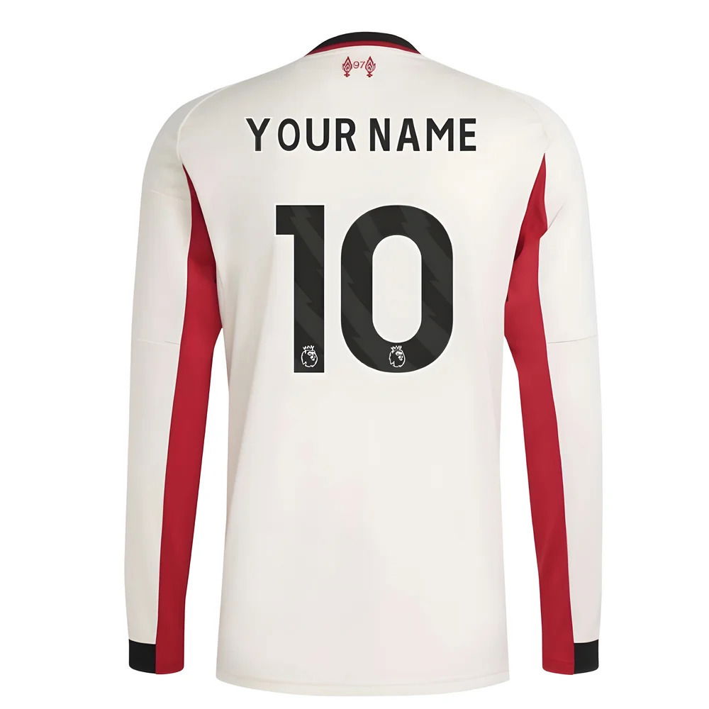 2025-2026 Liverpool Long Sleeve Away Shirt (Your Name)