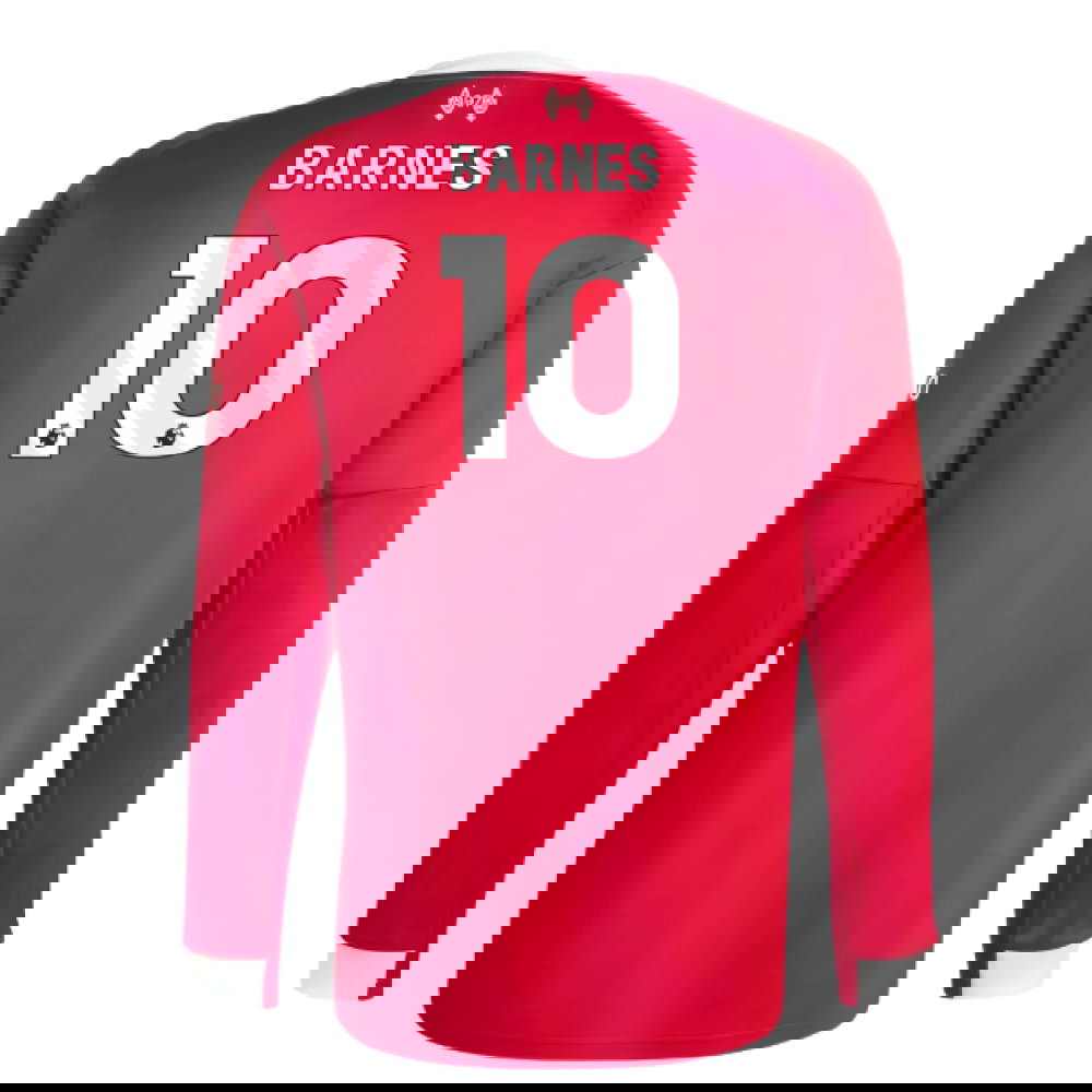 2025-2026 Liverpool Long Sleeve Home Shirt (Barnes 10)