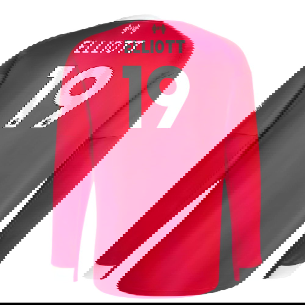 2025-2026 Liverpool Long Sleeve Home Shirt (Elliott 19)