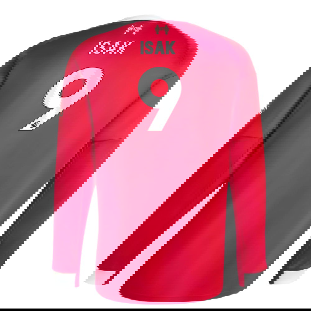 2025-2026 Liverpool Long Sleeve Home Shirt (Isak 9)