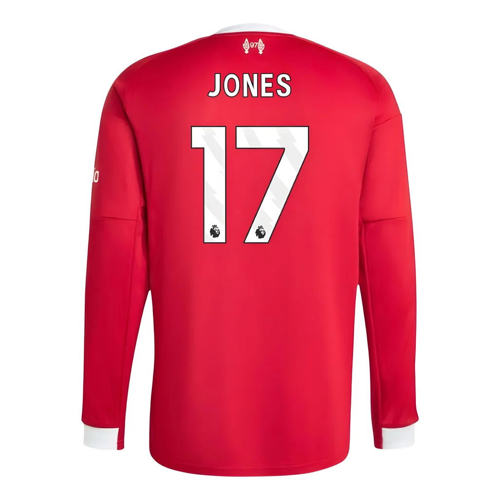 2025-2026 Liverpool Long Sleeve Home Shirt (Jones 17)