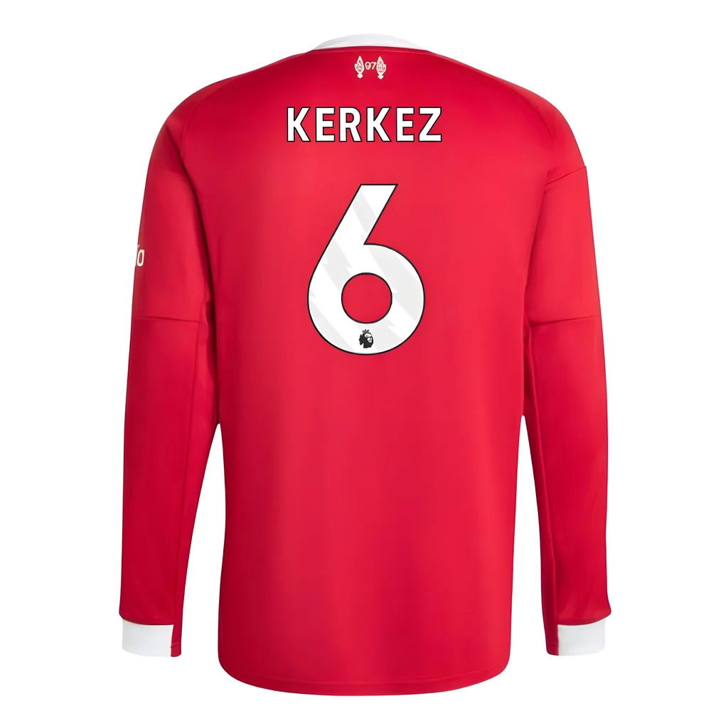 2025-2026 Liverpool Long Sleeve Home Shirt (Kerkez 6)