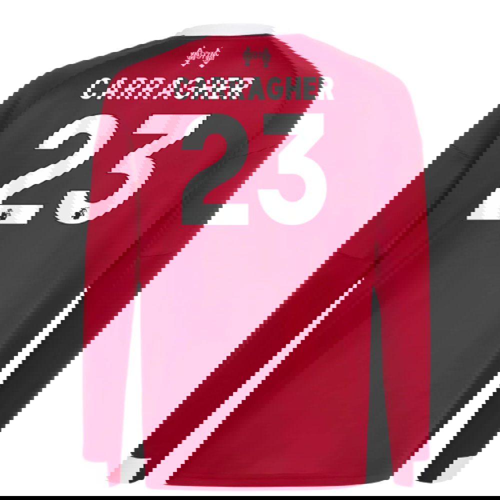 2025-2026 Liverpool Long Sleeve Home Shirt (Kids) (Carragher 23)